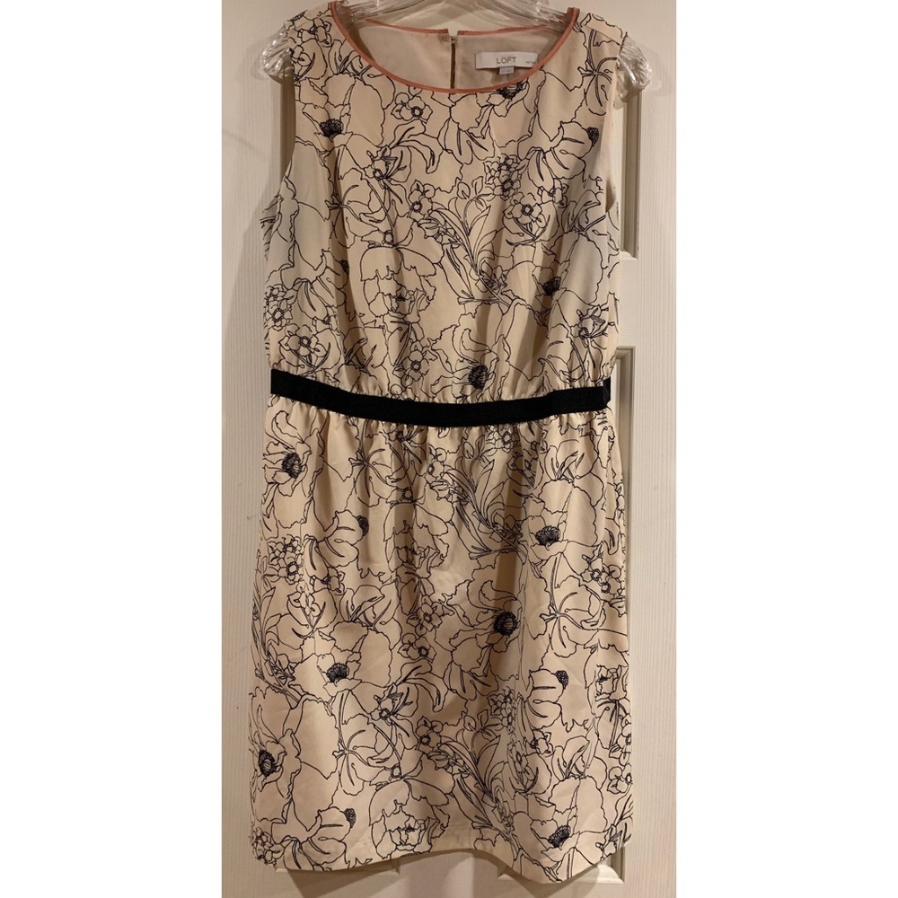 Loft blush floral dress